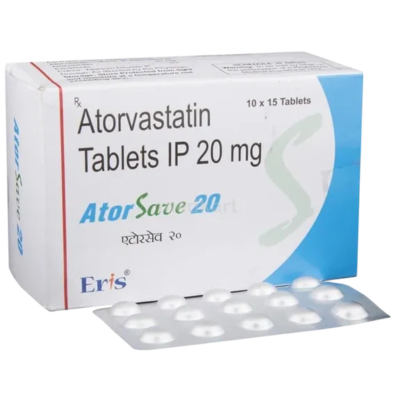 atorsave 20mg tablet 15's